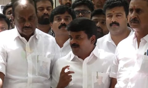 எடப்பாடி பழனிசாமி உள்பட 22 எம்.எல்.ஏக்களை தகுதி நீக்கம் செய்ய வேண்டும்:  சி விஜயபாஸ்கர்