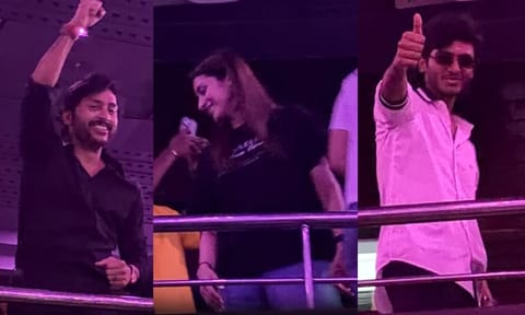 ரசிகர்களுடன் 'கருப்பு' படத்தின் முதல் காட்சியை பார்த்த படக்குழு 