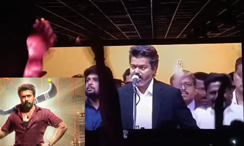 ’கருப்பு' திரைப்படத்தின் டைட்டில் கார்டில் முதல்-அமைச்சர் விஜய்க்கு நன்றி கார்டு போட்ட படக்குழு

