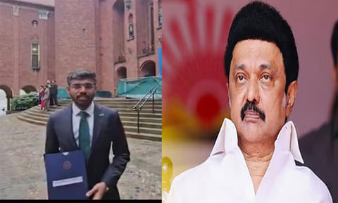 எம்.எஸ். பட்டத்தை மு.க.ஸ்டாலினுக்கு சமர்ப்பித்த மாணவர்: வாழ்த்து தெரிவித்து சமூக வலைதளத்தில் பதிவு