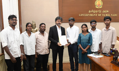 முதல்-அமைச்சர் விஜய்யுடன் மாணவர் சங்கத்தினர் சந்திப்பு