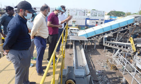 கொடுங்கையூர் குப்பை கிடங்கில் மாநகராட்சி ஆணையர் திடீர் ஆய்வு