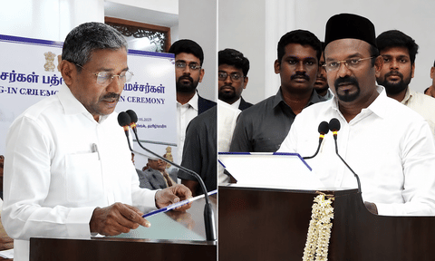 புதிதாக பொறுப்பேற்ற இரண்டு அமைச்சர்களுக்கும் இலாகாக்கள் ஒதுக்கீடு