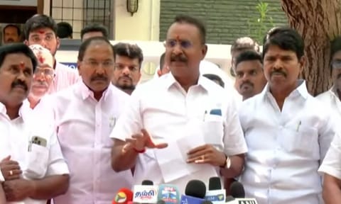 தவெகவிடம் அமைச்சரவையில் இடம்  கேட்கப்பட்டதா? எஸ்.பி வேலுமணி தரப்பு விளக்கம்
