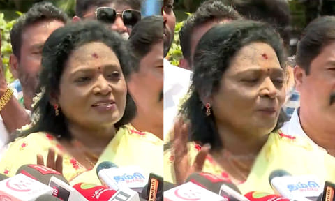 திமுக முதுகில் குத்திய காங்கிரஸ்; முதல்-அமைச்சர் விஜய் முதுகில் குத்தவும் தயங்காது - தமிழிசை சவுந்தரராஜன்
