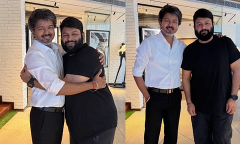 முதலமைச்சர் விஜயை சந்தித்து வாழ்த்து தெரிவித்த இசையமைப்பாளர் தமன்