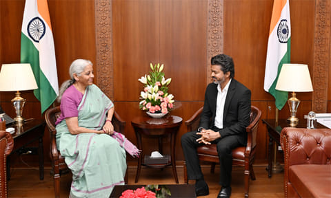 நிதி மந்திரியுடன் சந்திப்பு: முதல்-அமைச்சர் விஜய் முன்வைத்த கோரிக்கைகள் என்னென்ன..?