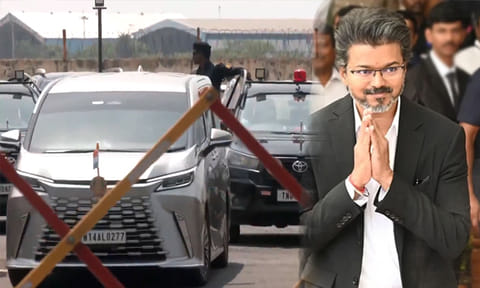 டெல்லி பயணம் நிறைவு: சென்னை திரும்பினார் முதல்-அமைச்சர் விஜய்