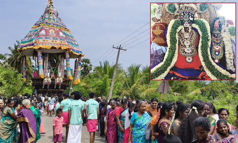 திருவாரூர் அருகே திருக்காரவாசல் தியாகராஜர் கோவில் தேரோட்டம்