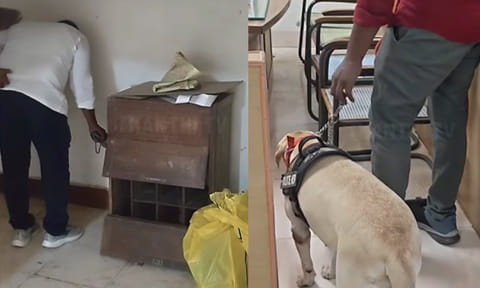 திருச்சி கலெக்டர் அலுவலகத்துக்கு விடுக்கப்பட்ட வெடிகுண்டு மிரட்டலால் பரபரப்பு