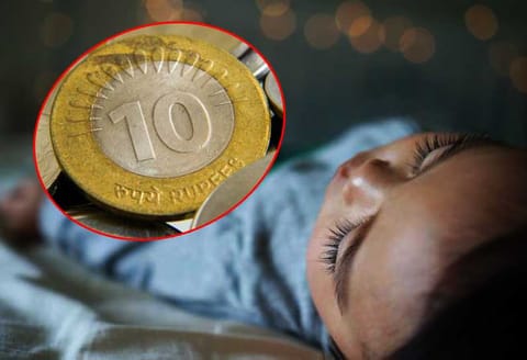 நாசிக்கில் 10 ரூபாய் நாணயத்தை விழுங்கிய சிறுமி சாவு