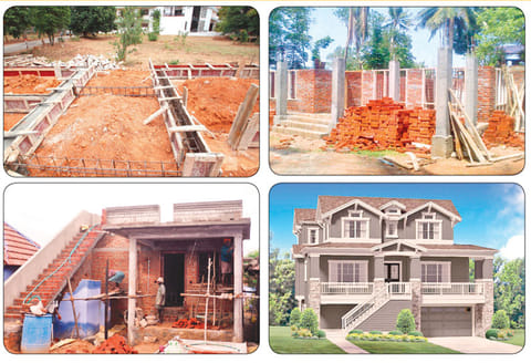 வீடுகள் கட்டுமான பணியில் வரிசை முறை