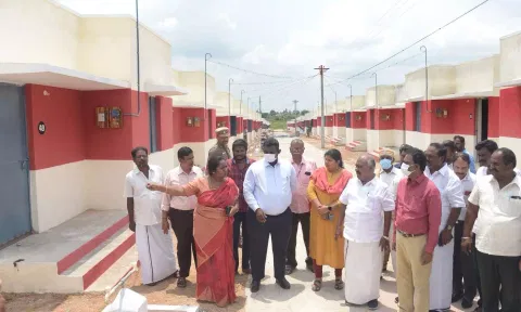 இலங்கை தமிழர்களுக்கு 321 வீடுகள் கட்டும் பணி