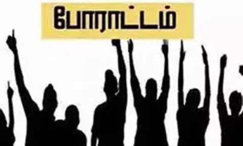 விவசாயியை தாக்கியவரை கைது செய்யக்கோரி பஸ்சை சிறைபிடித்து பொதுமக்கள் போராட்டம்