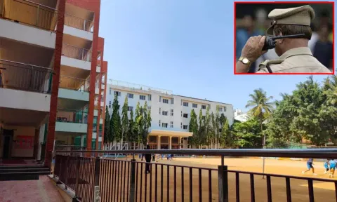கர்நாடகா; பள்ளிக்கு வெடிகுண்டு மிரட்டல் விடுத்த மற்றொரு பள்ளி மாணவர்