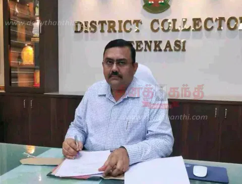 தென்காசி புதிய கலெக்டராக ரவிச்சந்திரன் பொறுப்பேற்பு