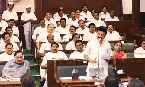 இந்தியாவையே ஈர்க்கும் ஆட்சியாக திராவிட மாடல் ஆட்சி இருக்கிறது - சட்டப்பேரவையில் முதல்-அமைச்சர் மு.க.ஸ்டாலின் பேச்சு