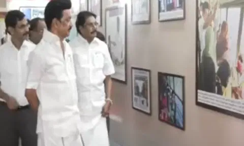 திமுக அரசின் இரண்டாண்டு சாதனை தொடர்பான கண்காட்சி தொடக்கம்...!