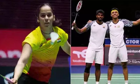 தாய்லாந்து ஓபன் பேட்மிண்டன்: சாத்விக்-சிராக், சாய்னா நேவால் அடுத்த சுற்றுக்கு முன்னேற்றம்