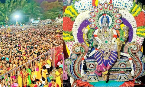 மேல்மலையனூர் அங்காளபரமேஸ்வரி அம்மன் கோவிலில் ஊஞ்சல் உற்சவம் ஆயிரக்கணக்கான பக்தர்கள் தரிசனம்