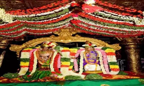 ஆண்டாள் கோவிலில் புஷ்பயாகம்