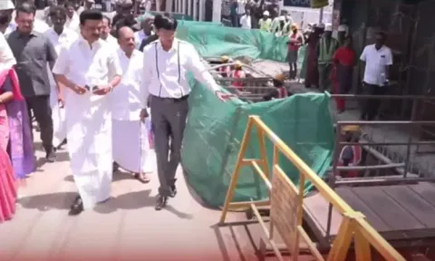 நங்கநல்லூரில் மழைநீர் வடிகால் அமைக்கும் பணி - முதல்-அமைச்சர் மு.க.ஸ்டாலின் ஆய்வு