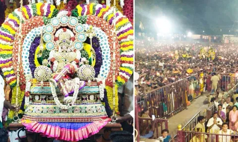 அங்காளபரமேஸ்வரி அம்மன் கோவிலில் ஊஞ்சல் உற்சவம்