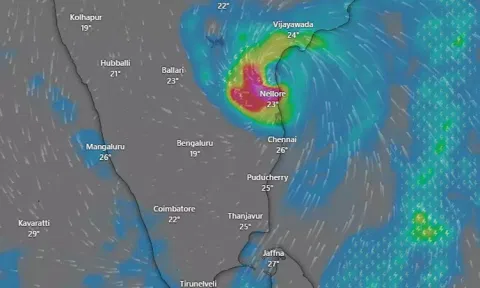 ஆந்திரா சென்ற 'மிக்ஜம்' புயல் : எங்கே கரையை கடக்கிறது..?