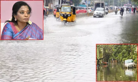 விடியல் இருக்கும் என்றார்கள், தண்ணீர் வடியல் கூட இல்லையே..: தமிழிசை சவுந்தரராஜன் கவிதை