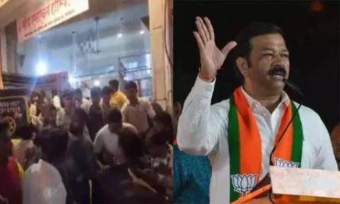 'ஏக்னாத் ஷிண்டே குற்றவாளிகளை உருவாக்குகிறார்..' - சிவசேனா நிர்வாகியை துப்பாக்கியால் சுட்ட பா.ஜ.க. எம்.எல்.ஏ. பேச்சு