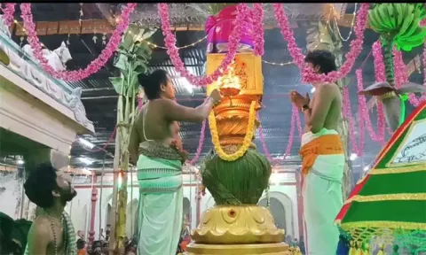 திருவெண்காடு சுவேதாரண்யேஸ்வரர் கோவிலில் இந்திர பெருவிழா தொடங்கியது