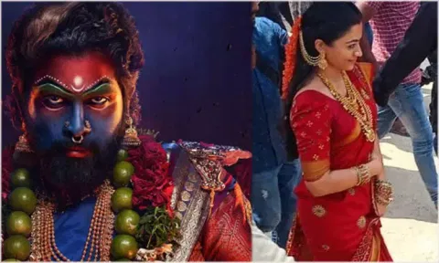 புஷ்பா 2 - சமூக வலைதளங்களில் கசிந்த ராஷ்மிகாவின் முதல் தோற்றம்... புகைப்படம் வைரல்