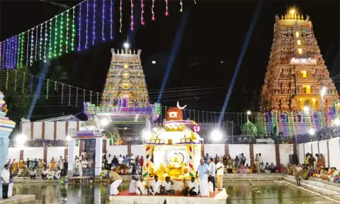 அவினாசிலிங்கேஸ்வரர் கோவிலில் தெப்ப உற்சவம்