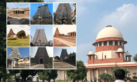 தமிழக கோவில் நன்கொடை நிதி எவ்வாறு செலவிடப்படுகிறது? - சுப்ரீம் கோர்ட்டு கேள்வி