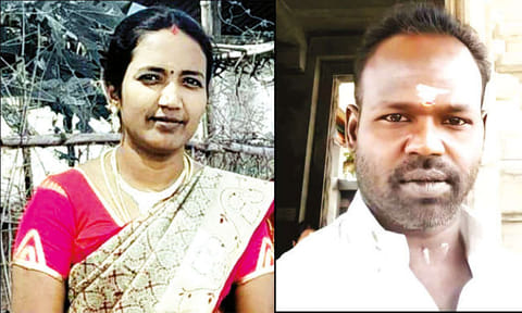 சேர்ந்து வாழ மறுத்ததால் மனைவி குத்திக்கொலை - தொழிலாளி வெறிச்செயல்