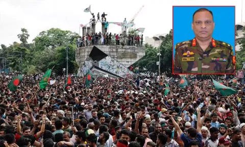 வங்காளதேசத்தில் அதிரடி; ராணுவ ஜெனரல் பதவி நீக்கம், கைது, நாட்டை விட்டு வெளியேற தடை