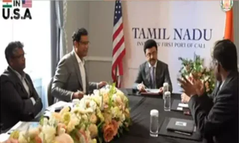 அமெரிக்கா: ஓமியம் நிறுவனத்துடன் முதல்-அமைச்சர் மு.க. ஸ்டாலின் முன்னிலையில் புரிந்துணர்வு ஒப்பந்தம்