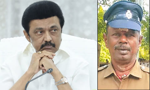 மாரடைப்பால் உயிரிழந்த போலீஸ் ஏட்டு குடும்பத்துக்கு ரூ.25 லட்சம் நிதியுதவி - முதல்-அமைச்சர் அறிவிப்பு