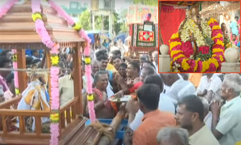 நெல்லையப்பர் கோவில் ஆவணி மூலத் திருவிழா: கரூவூர் சித்தருக்கு காட்சி கொடுக்கும் நிகழ்ச்சி