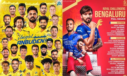 image courtesy: @RCBTweets / @ChennaiIPL 