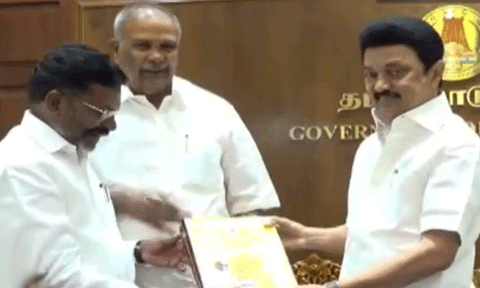முதல்-அமைச்சர் மு.க.ஸ்டாலினை சந்தித்தார் திருமாவளவன்