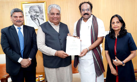 மத்திய மந்திரி பூபேந்தர் யாதவுடன் அமைச்சர் தங்கம் தென்னரசு சந்திப்பு