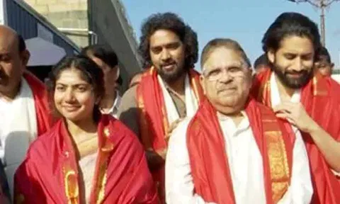 திருப்பதி ஏழுமலையான் கோவிலில் 'தண்டேல்' படக்குழு சாமி தரிசனம்