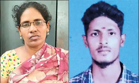 பணம் கேட்டு மிரட்டியதால் மகனை பெட்ரோல் ஊற்றி எரித்துக்கொன்ற தாய்