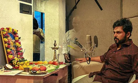 Sardar2 - dubbing begins with an auspicious pooja