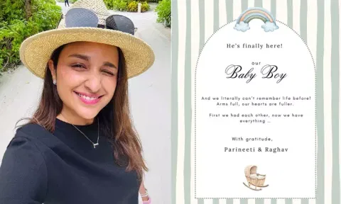 Actress parineeti chopra welcomes a baby boy
