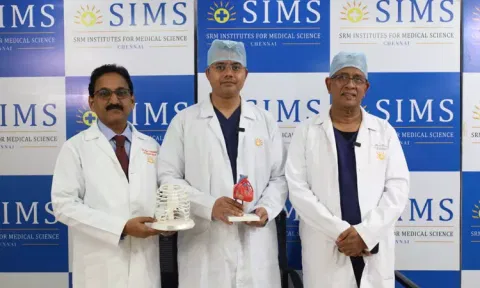 இந்தியாவிலேயே முதல்முறை: இருதய அறுவை சிகிச்சையில் சிம்ஸ் மருத்துவமனை சாதனை