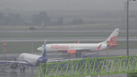 Flight operations at Chennai airport were disrupted 
