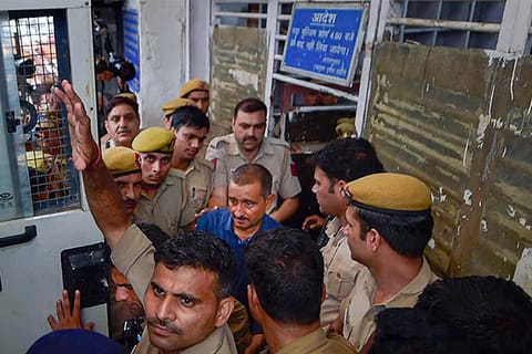 Kuldeep Sengar being taken to Tihar jail 
(Photo: PTI) 