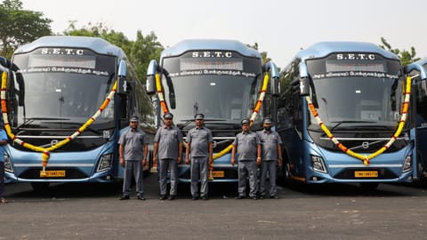 Chief Minister MK Stalin on Wednesday flagged off the services of 20 multi-axle air-conditioned luxury buses